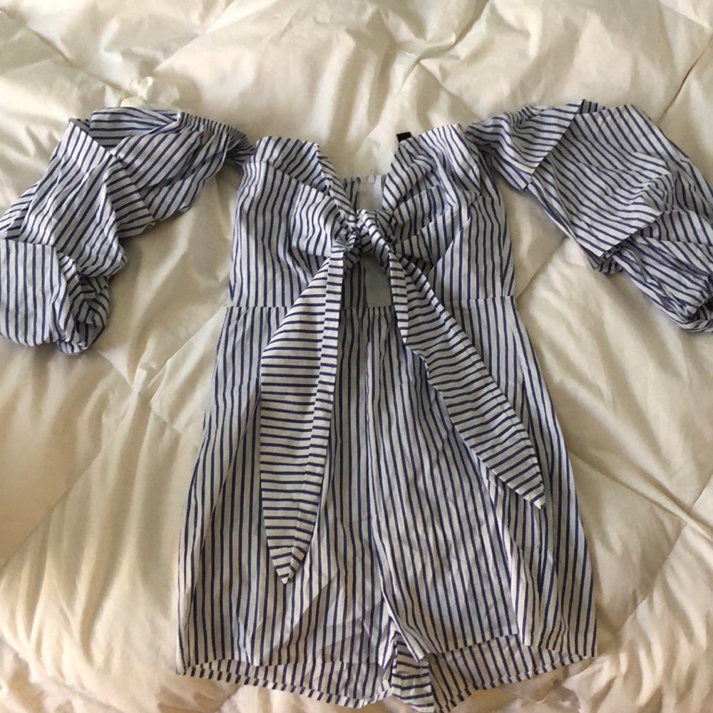 Striped romper